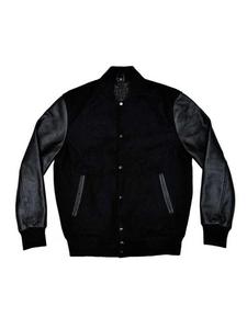 Chaqueta Varsity para Hombre, de Cuero de Oveja Auténtico, con Parches Bordados, Chaqueta de Béisbol para Hombre, de Cuero de Oveja - Product Image 5