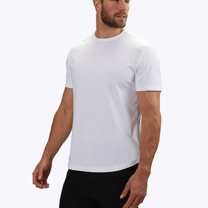 T-shirt pour homme de haute qualité, design personnalisé, coupe ajustée, sportif, séchage rapide, respirant, écologique, couleur unie, adulte, 120 grammes - Product Image 2
