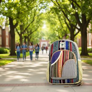 Hemp Cotton Student <b>Backpack</b> - Product Image 3