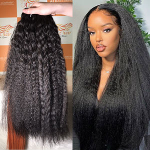 Extensions de cheveux vierges vietnamiens de haute qualité 100% Remy, double trame machine, cheveux humains raides crépus, prix de gros - Product Image 2