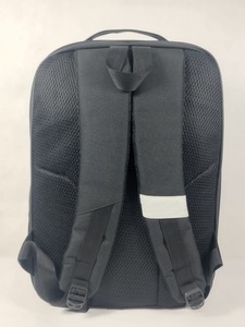 Black Polyester Laptop <b>Backpack</b> with Front Zipper Pocket, <b>Lightweight</b> Business Travel <b>Backpack</b>, Minimalist Casual School Bag - Product Image 4