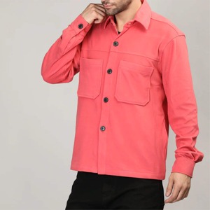 Chemise en lin vintage pour homme, boutonnage simple, manches longues, respirante et décontractée, teinte unie multicolore pour l'été - Product Image 2