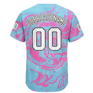 Wholesale Price Custom Logo <b>Cheap</b> Men Blank Baseball Jersey Customized Design and Logo Baseball Jersey - Product Image 3