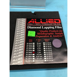 Lote de 10 Películas de Lapeado de Diamante Allied 50-30065 - Equipo y Piezas de Semiconductores de Confianza con Legado Global - Product Image 1