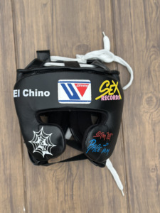 Casque de boxe Winning avec patchs croisés en cuir, respirant, confortable, séchage rapide, rembourrage EPE, équipement de protection, impression personnalisée - Product Image 4