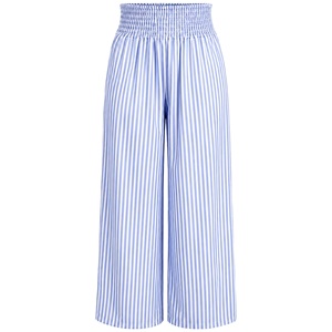 Pantalon de pyjama large en toile 100 % coton écologique taille mi-haute pour femme, style droit, infroissable, idéal pour l'été et le streetwear - Product Image 2
