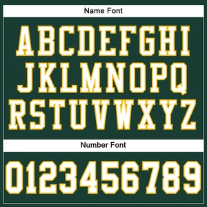 Best Selling New Green Yellow White American Football Jersey V-Neck Short Sleeve Breathable Mesh Sublimated Print Jersey - Product Image 2