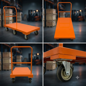 รถบรรทุกพื้นเรียบเหล็กแบบขยายได้ รับน้ำหนัก 500 กก. ผลิตจากโรงงานในเวียดนาม ได้รับการรับรองมาตรฐาน ISO ขายสำหรับงานโลจิสติกส์มืออาชีพ - Product Image 3