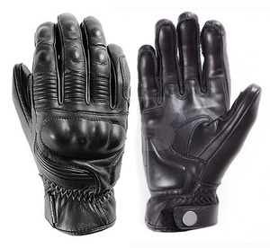 Gants de moto d'hiver personnalisables de haute qualité à écran tactile, en cuir, à doigts entiers, confortables et multicolores - Product Image 1