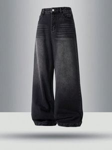 Washed Wide Leg <b>Denim</b> Jeans Loose Fit Casual Women's Pants - Product Image 6