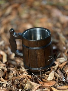 Taza de Madera Clásica Hecha a Mano Personalizada para el Hogar, Oficina, Hotel, Taza de Cerveza de Madera, Taza de Té con la Mejor Calidad, Mayorista de la India - Product Image 4