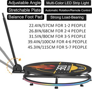 เครื่องถ่ายภาพ 360 องศา พร้อมกล่องเก็บแบบมีล้อ, ไฟ RGB, รีโมทคอนโทรลผ่านแอพ และแท่นหมุนกล้องขนาด 68 ซม. - Product Image 4