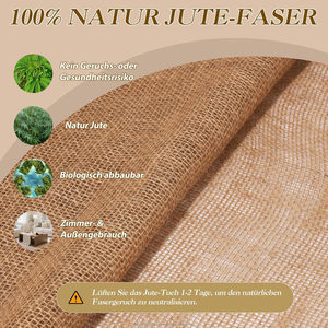 Tissu en jute 100% naturel et écologique, 260g/m², largeur 40 pouces x 160 pieds, rouleau de toile de jute 9oz, Bangladesh, durable et biodégradable - Product Image 4