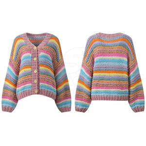 Cárdigan de Mujer, Tejido Suave, Manga Larga, Cierre de Botones, Estilo Casual para Uso Diario - Product Image 4