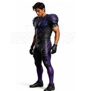 Uniforme de Fútbol Americano Duradero y Elegante, Uniforme de Fútbol Americano Ligero y Cómodo, Uniforme de Fútbol Americano de Moda Activa - Product Image 2