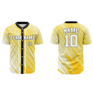 Maillot de baseball personnalisé en tissu doux et léger, sublimation, grande taille, coupe confortable, respirant, haute qualité, nouvelle arrivée - Product Image 1