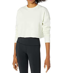 Sweat-shirt court personnalisé pour femme, vêtement décontracté, nouveau modèle, pull-over court oversize pour femme - Product Image 2