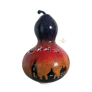 Lámparas de Calabaza Hechas a Mano de Alta Calidad, Lámpara Artística de Calabaza Seca Natural para Decoración de Interiores del Hogar - Product Image 5