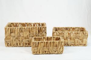 BRICK TONE Earthy Wicker Water Hyacinth Seagrass Single Eco-Friendly Multifunction Serving Tray Tableware Storage Home Dcor - Product Image 5