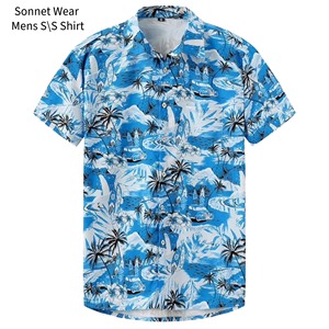 AOP Printed short sleeve <b>Shirt</b> for men - Product Image 2