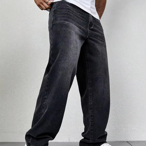 Pantalones Vaqueros Personalizados para Hombre, Corte Holgado, Lavado Ácido, Jeans para Hombre - Product Image 4