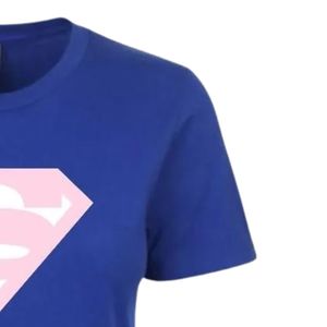 Camiseta Super Mamá para Mujer, Camiseta Gráfica Informal de Algodón, Suave y Cómoda para Uso Diario, Regalo del Día de la Madre, Conjunto Familiar a Juego - Product Image 4