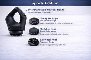 Masajeador portátil de mano controlado por IA, edición deportiva - Product Image 5