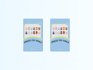 Venta al por mayor de embalaje impreso personalizado para la prensa en las <span class=keywords><strong>uñas</strong></span> Bonito diseño de <span class=keywords><strong>uñas</strong></span> artificiales Caja de embalaje - Product Image 2