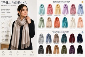 Chal de invierno de viscosa refinada tipo pashmina - Abrigo cálido con borlas para clima frío, ideal para uso formal y diario - Product Image 4