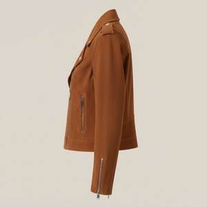 Chaquetas de Mujer Marrones con Logotipo Personalizado, Chaqueta Clásica de Invierno, Chaqueta Bomber de Cuero Genuino de Alta Calidad, Ropa Urbana - Product Image 4