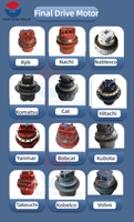 Moteur de translation final Nachi PHV-120-37-1-8154A IHI 15NX 0781181UA IHI15 IHI 15VX 15J