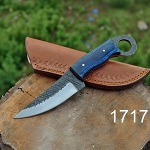 Cuchillo de Supervivencia de Acero Forjado, Cuchillo de Caza Hecho a Mano con Hoja Fija y Mango de Madera Pukka, Herramienta de Supervivencia para Campamento - Product Image 1