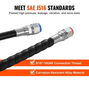 Kit Tubi Idraulici per Sterzo Fuoribordo da 20 Piedi, Tubi Marini in TPEE Anti-Perdita, Set da 2 Pezzi Compatibili con Motori Idraulici - Product Image 4