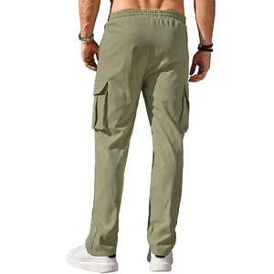Cargo Jogger Pants for Men's Wholesale Custom 100% Cotton Canvas Lightweight Casual Plain OEM Pockets Breathable Long - Product Image 3