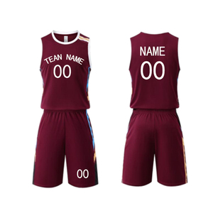 Uniforme de basket-ball personnalisé, maillot de basket-ball d'équipe avec logo et numéros, tissu respirant et anti-transpiration, uniforme de basket-ball - Product Image 4