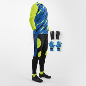 Tenue de football athlétique respirante pour gardien de but avec tissu lisse et option d'impression personnalisée du nom et du numéro - Product Image 5