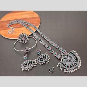 Oxidised Plated Fashion Jewelry Combo <b>Set</b> for Women Traditional Ethnic Necklace Earrings <b>Set</b> Party Wear Collection - Product Image 1