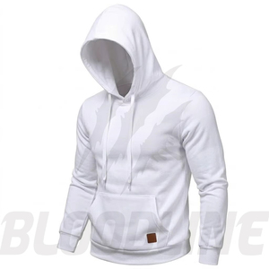 Sudadera con Capucha Unisex Bloodline, Amarilla, para Invierno, con Cierre, Corte Regular, Color Sólido, Informal, con Bolsillo Frontal, Forro Polar Transpirable - Product Image 2