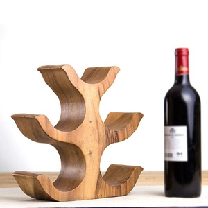Eco-Friendly <b>Desktop</b> Wooden Wine Bottle Stand Storage Rack For Kitchen Bar Natural <b>Wood</b> Wine Organizer And Decorative Accent - Product Image 1