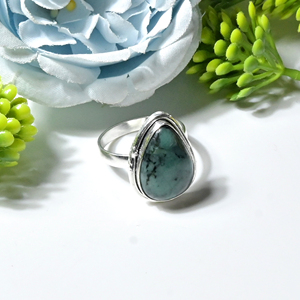 <b>Emerald</b> Handmade Oxidized <b>Silver</b> Plated <b>Ring</b> <b>Emerald</b> Gemstone Bezel Set Vintage Women's Statement <b>Ring</b> - Product Image 2