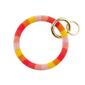 กระเป๋าใส่กุญแจ USB หรูหราหลากสีทันสมัยกระเป๋าใส่กุญแจรถใช้ตกแต่งจักรยานทำด้วยมือพวงกุญแจปักลูกปัดลายพวงกุญแจดีไซน์ล่าสุด - Product Image 6