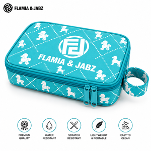 กระเป๋าใส่สัตว์เลี้ยง Flamia Jabz ลายเทอร์ควอยซ์พุดเดิ้ล กระเป๋าเดินทางแบบมีซิป ผลิตจากเส้นใยรักษ์โลก กันน้ำได้ สะดวกสบายสำหรับสุนัข - Product Image 2