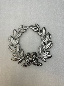 Couronne de lauriers classique en métal, faite à la main, ronde, décorative, non éclairée - Product Image 6