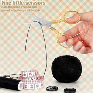 12 Pcs Small <b>Sewing</b> Scissors Sharp Embroidery Vintage Crochet Scissors Protective Sheath <b>Set</b> - Product Image 2