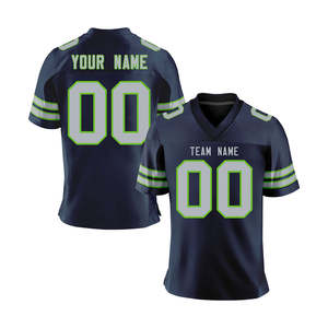 Maillot de football américain 2026 pour homme, entièrement personnalisé, à manches courtes, séchage rapide, grandes tailles, prix abordable - Product Image 1