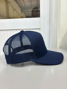 Wholesale Hand 3D Embroidered 5-Panel Polyester Unisex Trucker Caps Custom Logo Outdoor Comfortable Structured Cap Vietnam OEM - Product Image 5