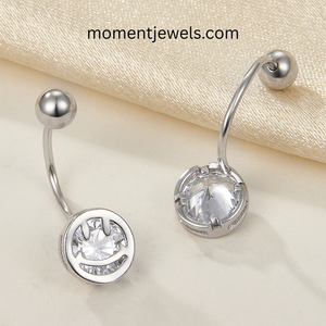 925 <b>Silver</b> <b>Stud</b> <b>Earrings</b> with Cubic Zirconia Smile Design Platinum Plated Luxury Belly Button Piercing Jewelry for Women - Product Image 6