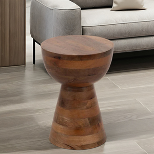 Mesa auxiliar de madera moderna de alta calidad, muebles para el hogar, taburete de madera, mesa decorativa para decoración del hogar, artesanía hecha en Vietnam - Product Image 4
