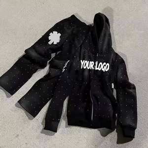 Chándal Unisex Personalizado con Logotipo, Diseño Desgastado con Pedrería, de Alta Calidad a Precio Económico - Product Image 1