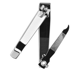 Coupe-ongles et pince à ongles en acier inoxydable de haute qualité avec poignée antidérapante noire et lame courbée pour les doigts et les orteils - Product Image 5